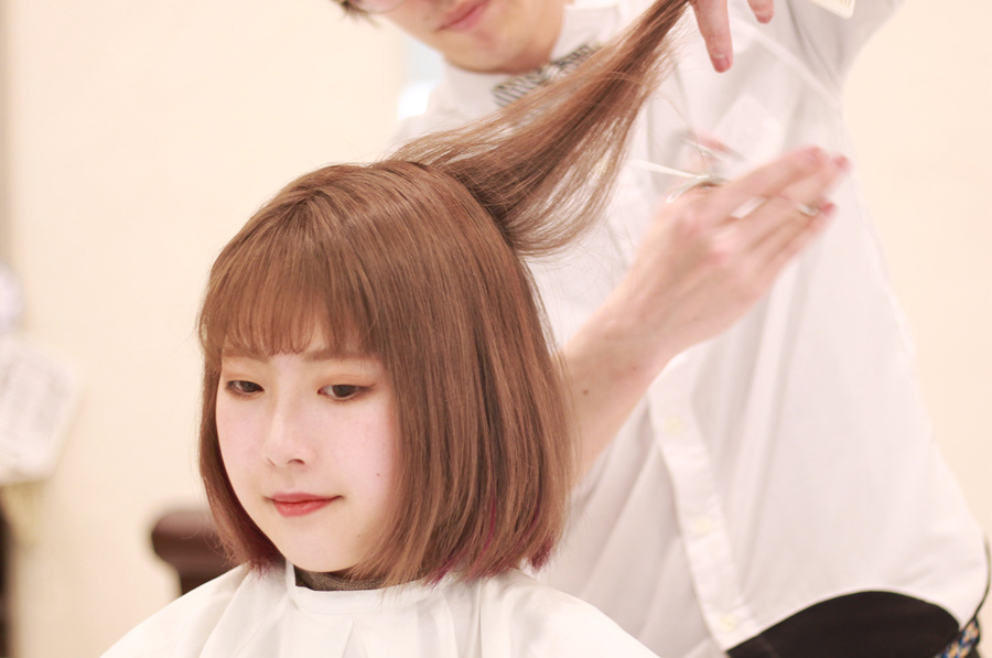 ドライカット女性