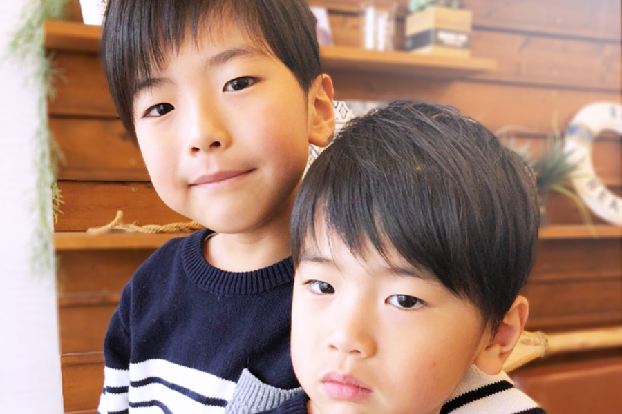 キッズカット男児２人